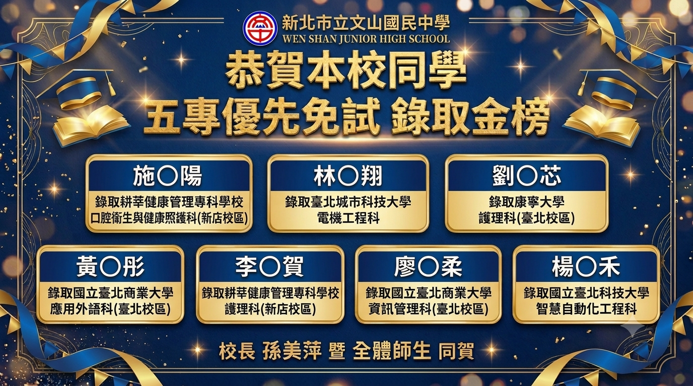 五專優免榜單
